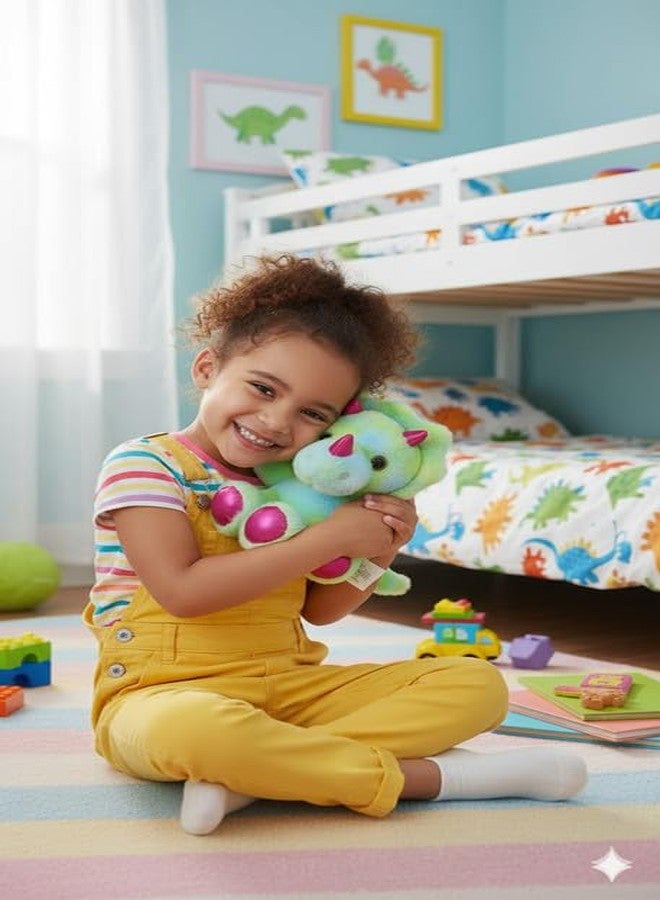 STRIDERS دمية ديناصور ستريدرز القطيفة ذات العيون الكبيرة | جرو محشو لطيف | حيوان أليف محبوب للبنات والأولاد | لعبة قطيفة ناعمة للعب والتجميع - 25 سم - Image 4